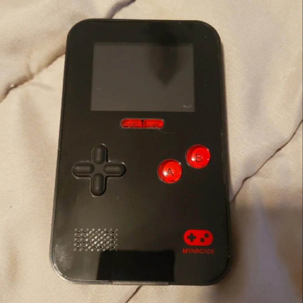 My Arcade GoGamer Portable Handheld Gaming System - Retro Style Games Red/black